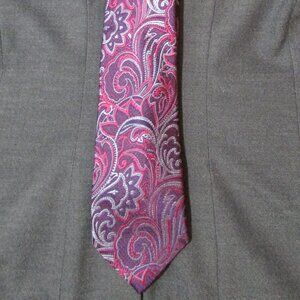 Murano Silk Tie Purple Paisley